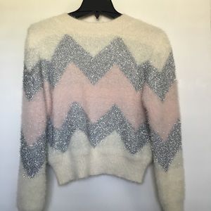 Cashmere and glitter sweater